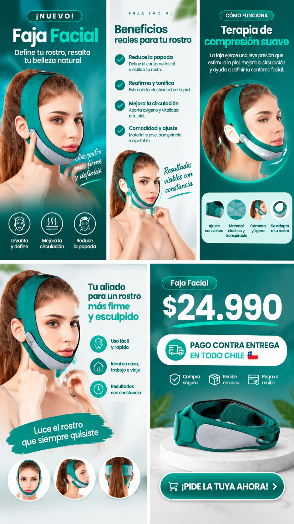 Faja facial - Anti Papada