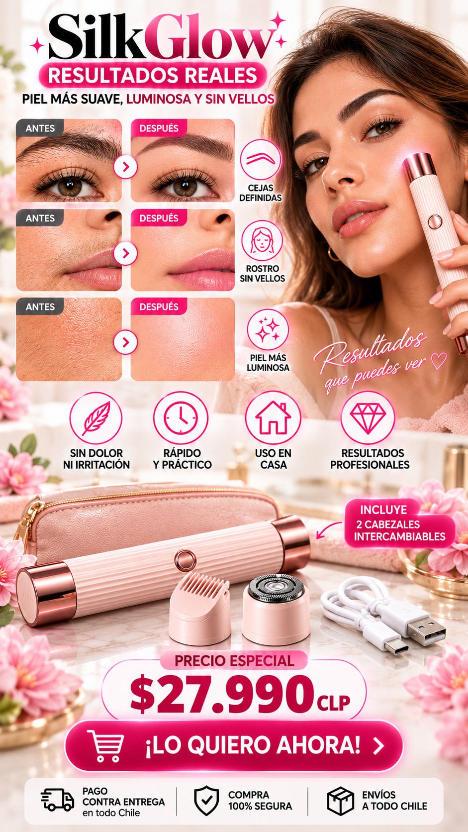 SilkGlow - Rasuradora Femenina