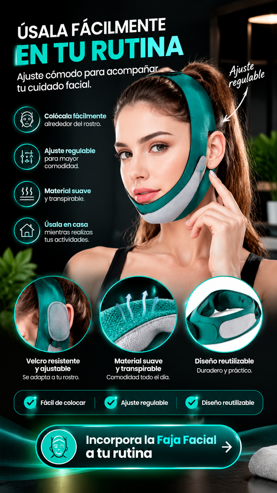 Faja facial - Anti Papada