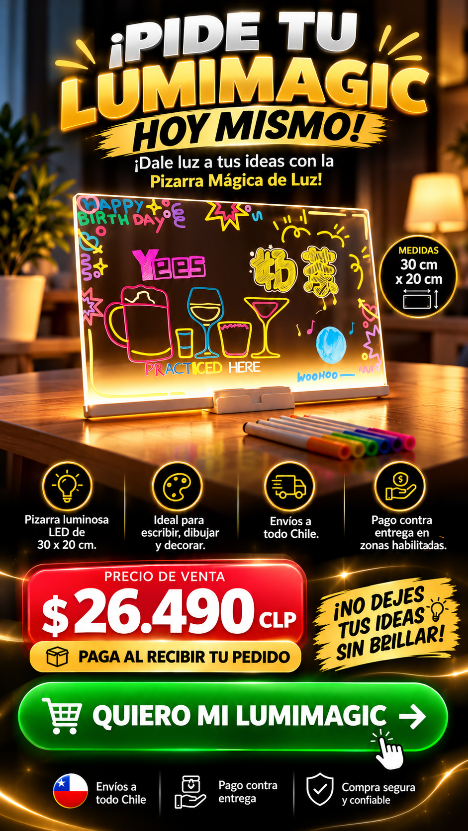LumiMagic – Pizarra Mágica LED