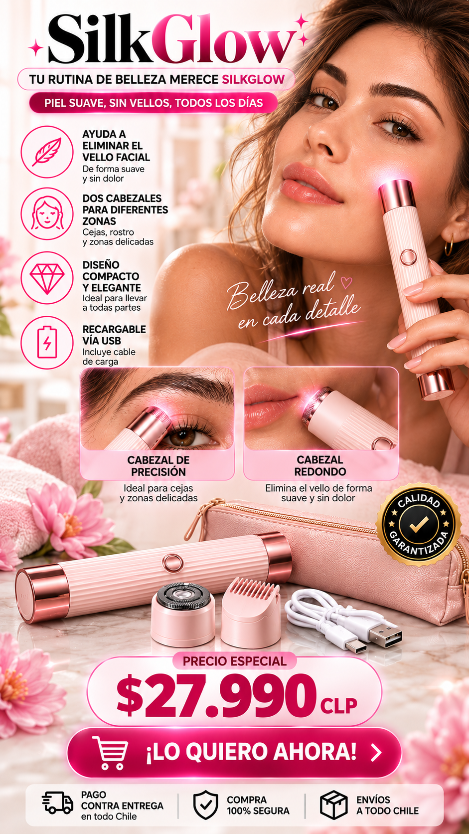 SilkGlow - Rasuradora Femenina
